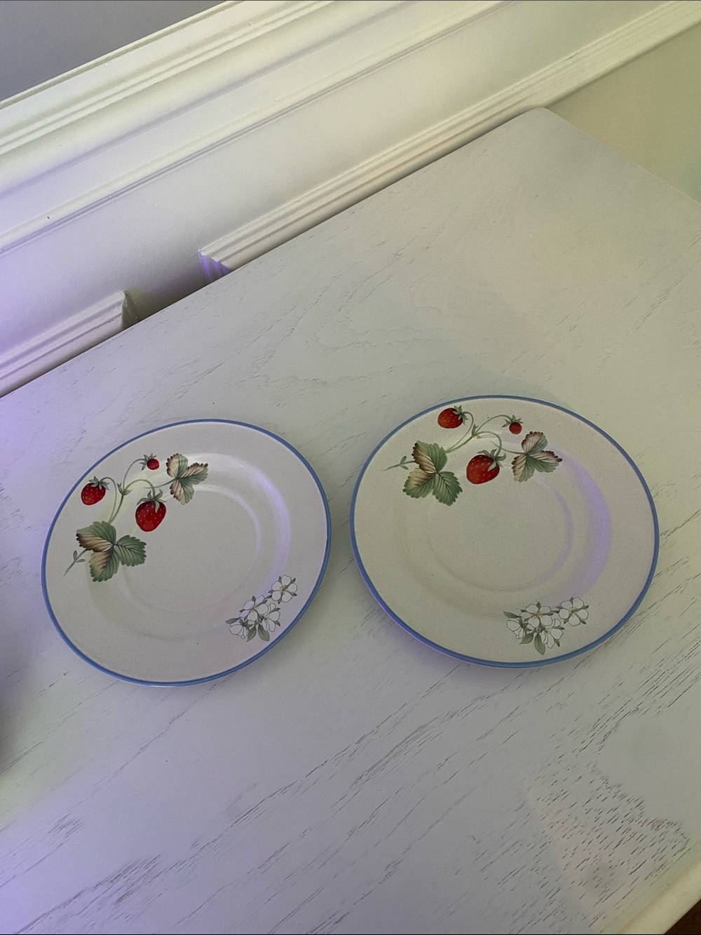 These are Savoir Vivre "Luscious" (model JJ017) strawberry pattern saucers